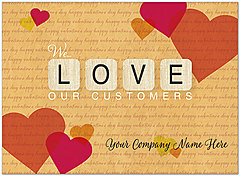 Select a verse or write your own. Valentine's Name Card D9072U-V